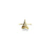 Haifischzahnring von Lauren Howe | 925er Sterlinggold Vermeil | Kristall